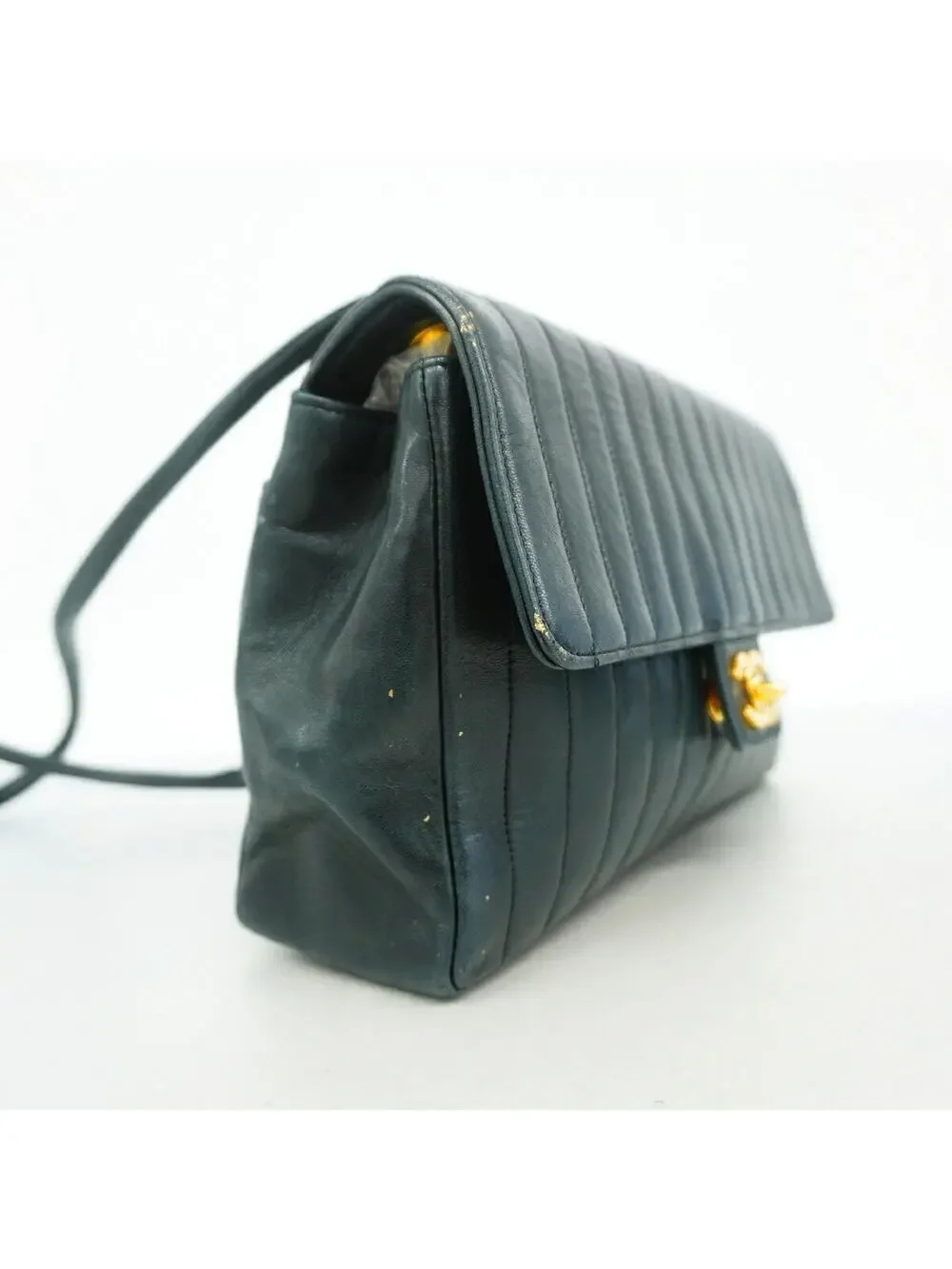 Chanel Vintage Cc Chain Flap Bag #343150C30B